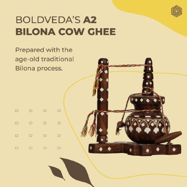 BOLDVEDA A2 Ghee Desi Gir Cow Ghee Pure & Natural Hand Made by