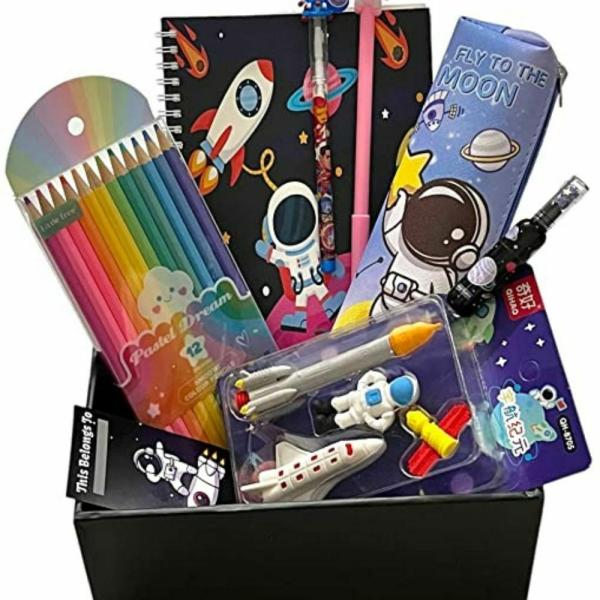 Le Delite space goody box combodiary,notebook,gel pen,pouch