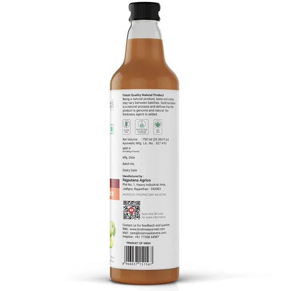 Krishna's Herbal & Ayurveda Amla Juice Natural Immunity Booster Glass