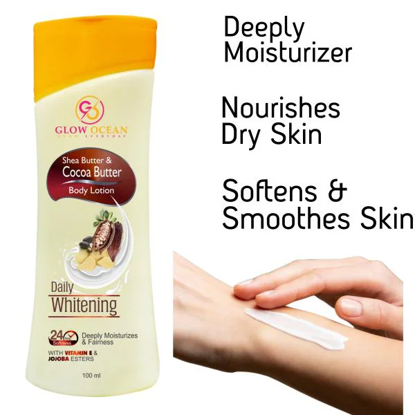 GlowOcean Body Lotion with Cocoa Butter & Shea Buter For Skin Whitening