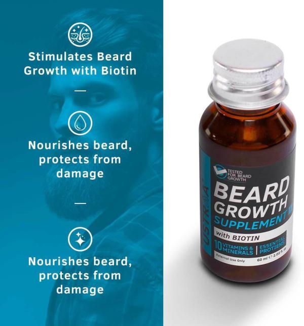 USTRAA Beard Growth Supplement Hair Oil 60 ml JioMart