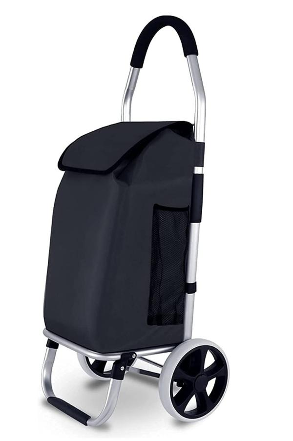 EB EVER BEST Fully Foldable Shopping Trolley Bag with Big Wheels