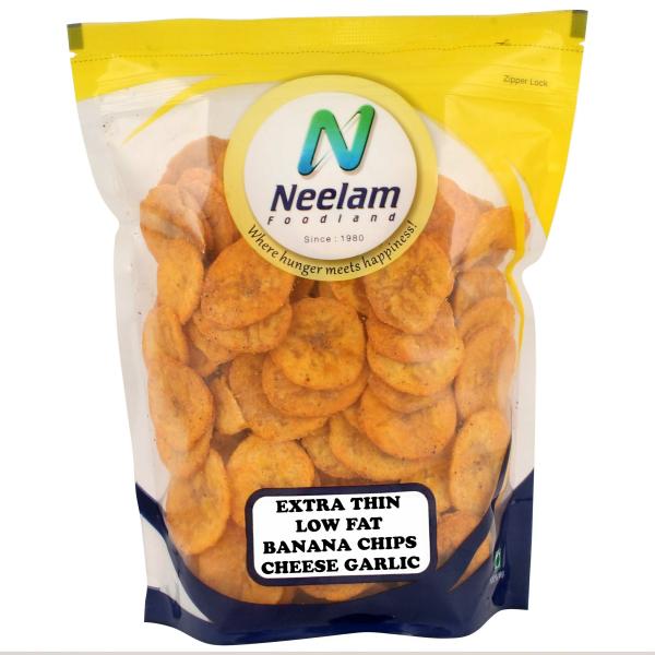 Neelam Foodland Extra Thin Cheese and Garlic Banana Chips, 200G JioMart
