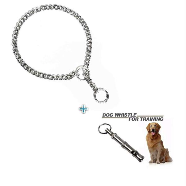 PSK Pet Mart Dogs Choke Chain, Whistle (Set Of 3) JioMart