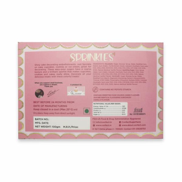 Confect Disco Ball Mashup Sprinkles DM Multipack 15 100 gms for Cake