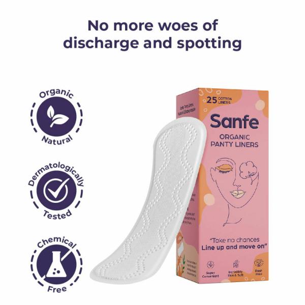 Sanfe Scented Panty Liners 25 Units White Lily JioMart