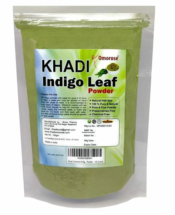 Khadi Omorose Indigo Powder, 100g Green (Pack of 1) JioMart