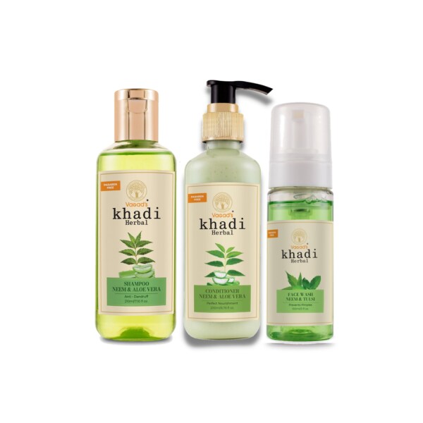 Vagad's Khadi Special Neem Aloe Vera Bath Combo JioMart