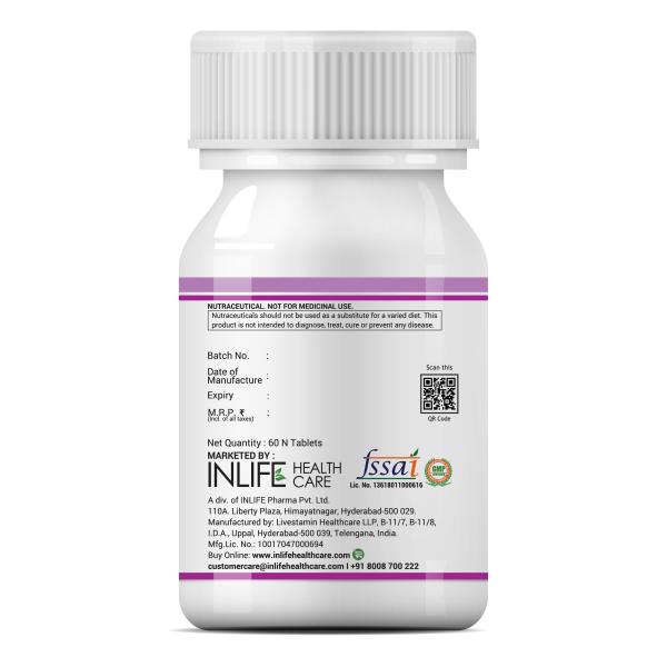 Inlife Vitamin B12 1500 mg With B1 B5 B6 Alpha Lipoic Acid ALA Inositol