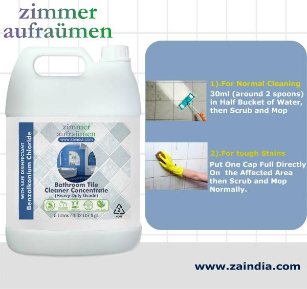 Tile Cleaner Liquid (5 Liters) Heavy GradeAcid Based For Bathroom