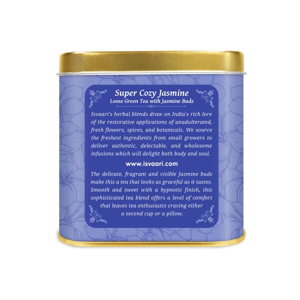 Isvaari Super Cozy Loose Flavored Green Tea with Jasmine Buds 50G JioMart
