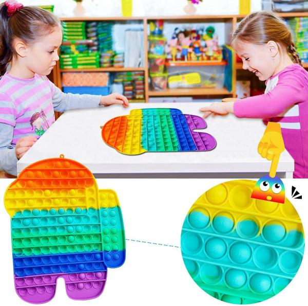 NEEL Jialto Multicolor Silicone, Rubber Big Size Push Pop Fidget