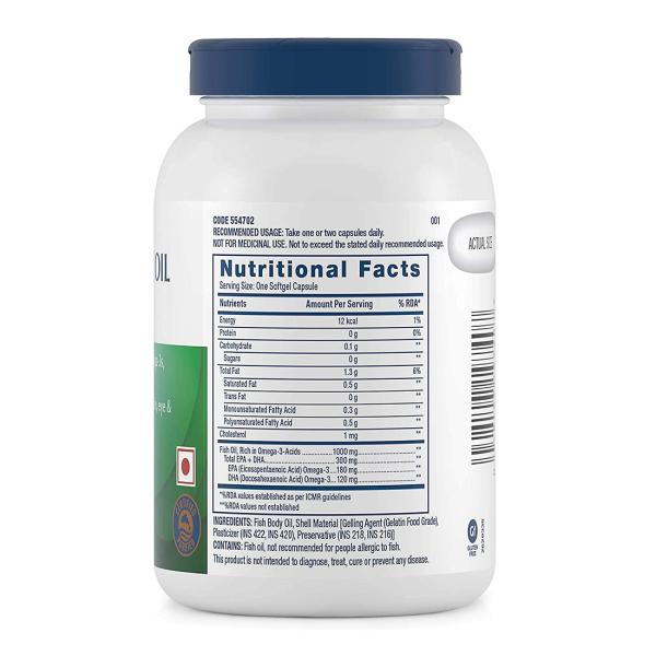 GNC Fish Body Oil 1000 mg 90 Capsules JioMart