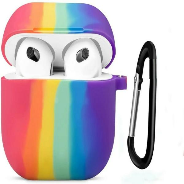 Inclu Silicone Front And Back Case With Keychain For Apple Airpods 3