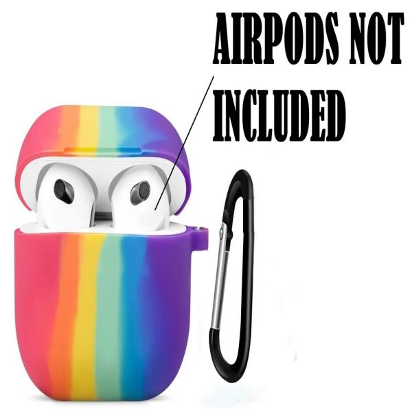 Inclu Silicone Front And Back Case With Keychain For Apple Airpods 3