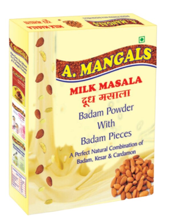 A.Mangals Milk Masala Badam powder with Badam Pieces 500g JioMart
