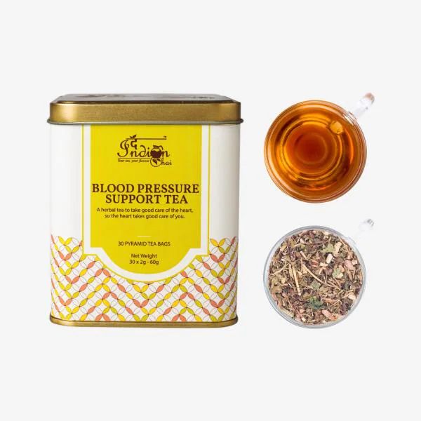 The Indian Chai Blood Pressure Support Tea 30 Pyramid Tea Bags with