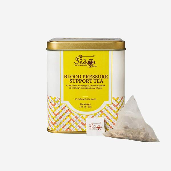 The Indian Chai Blood Pressure Support Tea 30 Pyramid Tea Bags with