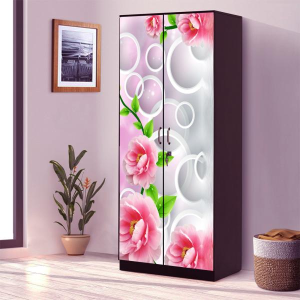 WallWear Almirah Stickers Self Adhesive Almirah Door Sticker