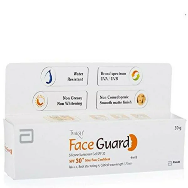 Tvaksh Face Guard Silicone Sunscreen Gel SPF 30, 30g JioMart