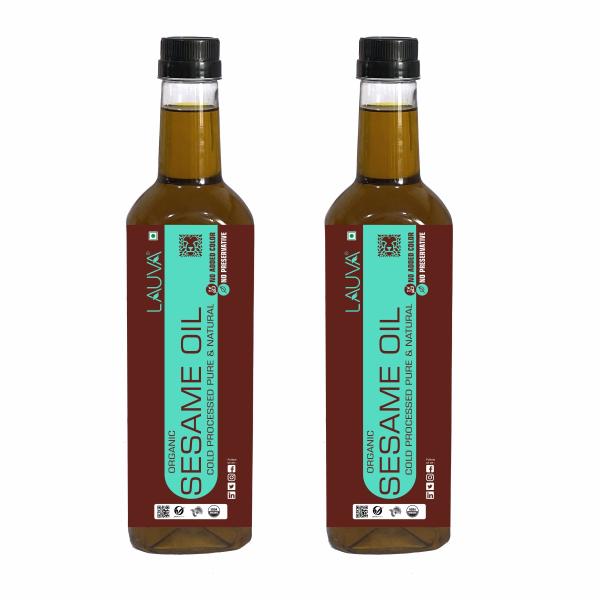 LAUVA ORGANIC SESAME SEED OIL 2000ML (1000ML X 2) JioMart