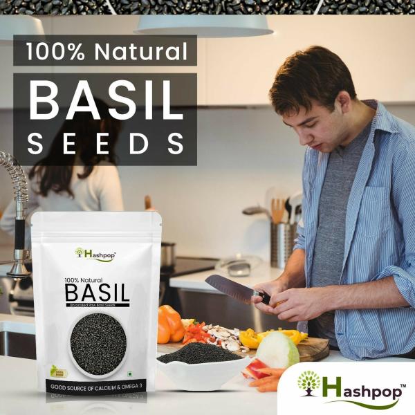 Hashpop Raw Basil Seeds For Weight Loss 100g JioMart