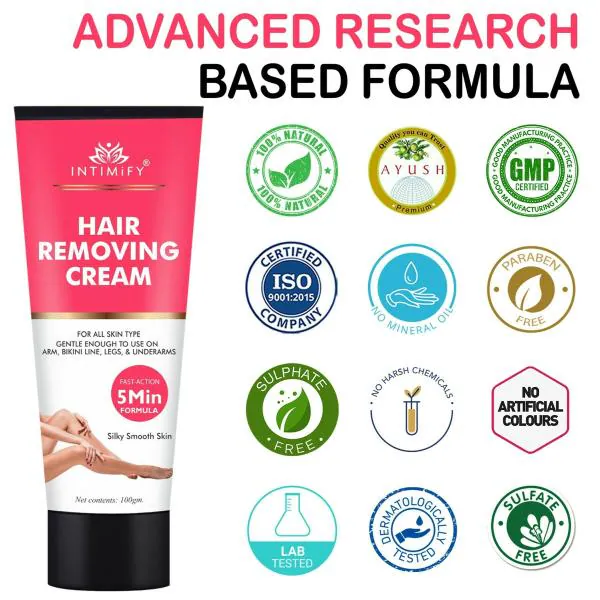 Intimify Hair Removing Cream works as hair remover, hair remove cream