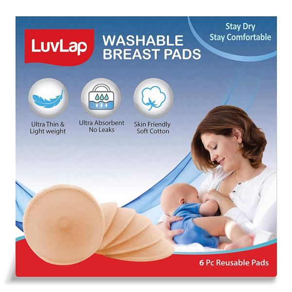 Luvlap Washable Maternity Nursing Breast Pads 6 pcs JioMart