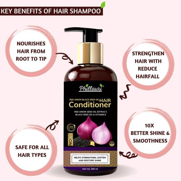 Phillauri Organic Product Red Onion Black Seed Oil Ultimate Hair Care