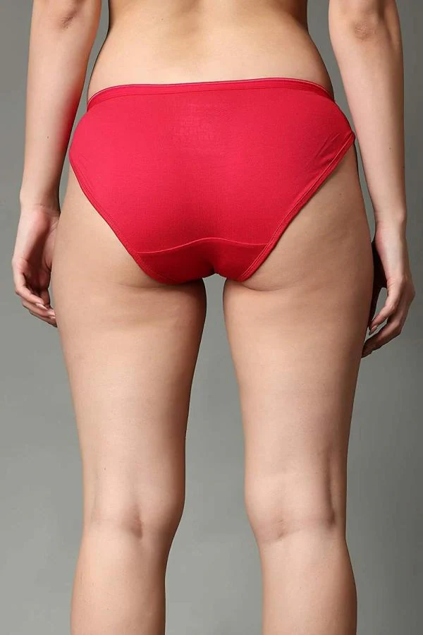 FF Essentials Women's Cotton Bikini Brief Underwear No Show Panties