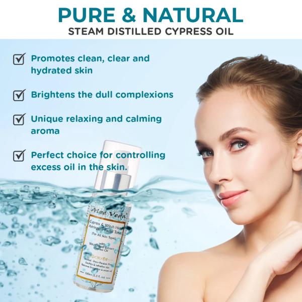 Cypress & Witch Hazel Astringent Facial Toner (NonAlcoholic) 100g