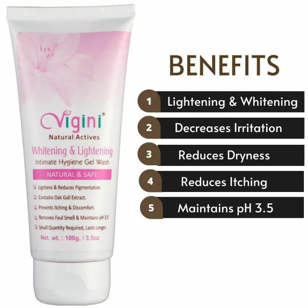 Vigini Intimate Area Lightening Whitening Feminine Hygiene Vaginal Wash