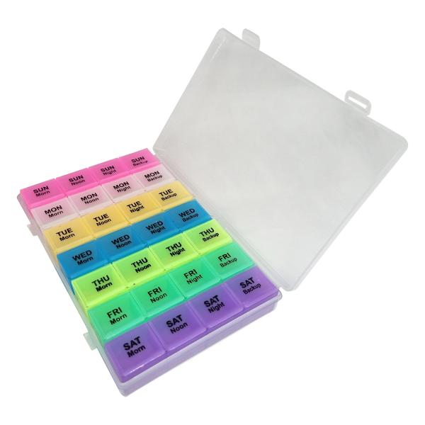 Sahyog Wellness Portable Pill Medicine Supplements Organizer, Reminder