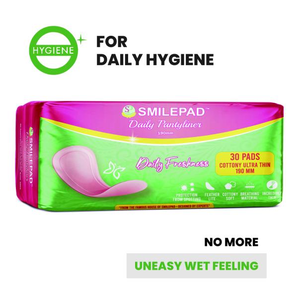 SMILEPAD Panty linear for non period days 190mm sanitary napkins for women (90 Napkins) JioMart