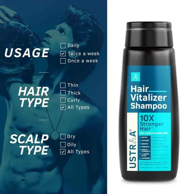 USTRAA Hair Vitalizer Shampoo 250 ml - JioMart