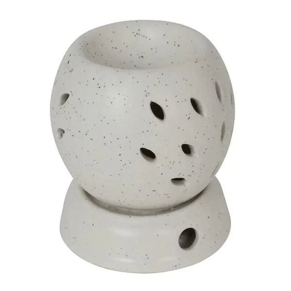 Divine Home White Ceramic Electric Oil Diffuser with Aroma Oil (Pack Of