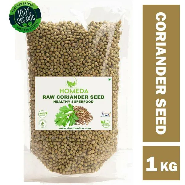 Homeda Coriander Seeds Whole (1000g / 1 Kg) , Sabut Dhaniya Seeds