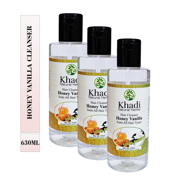 KHADI HERBAL Honey Vanilla Shampoo For dull And Dehydrated Scalp