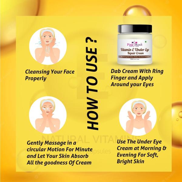 Pink Root Vitamin E Under Eye Repair Cream 100 g JioMart
