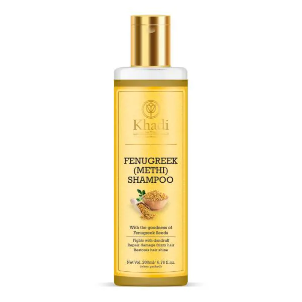 Happy Gramodyog Herbal Product Khadi Fenugreek (Methi) Hair Shampoo for