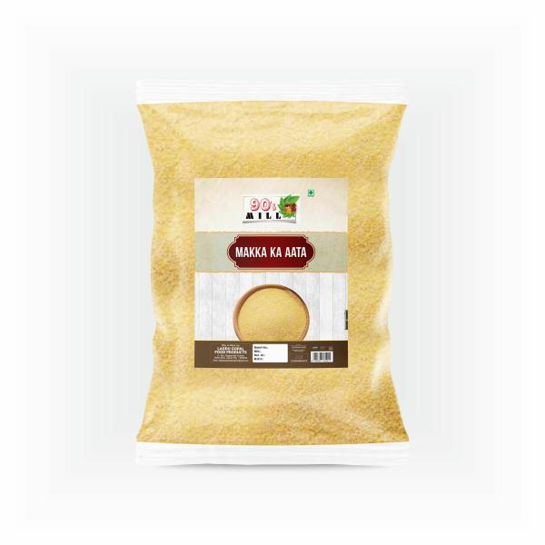 Organic Maize (Makk Atta) / Corn Gluten Free Flour / Atta, 3980 Gram