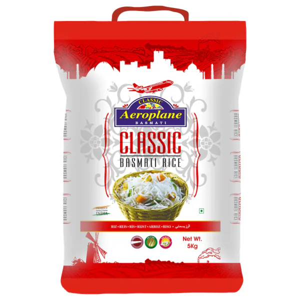 Aeroplane Classic Steam Basmati Rice 5 Kg - JioMart
