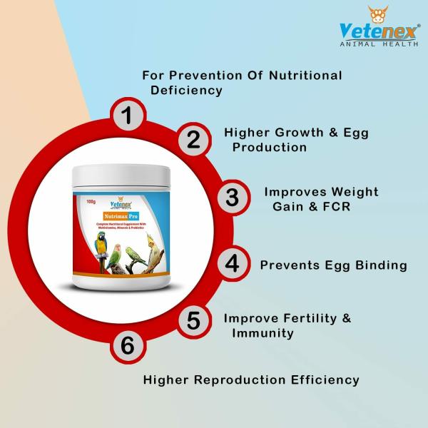 VETENEX Nutrimax Pro Birds Complete Nutritional Supplement with