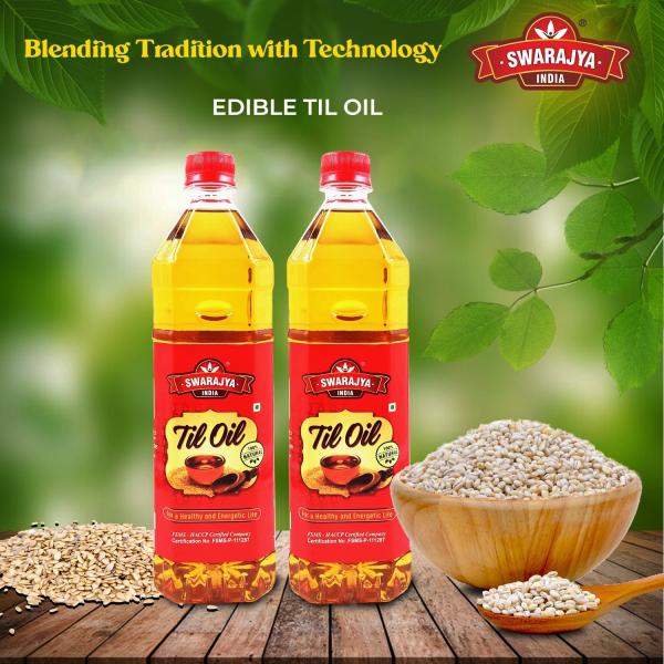 Swarajya India Sesame Edible Oil For Cooking 1 litres JioMart
