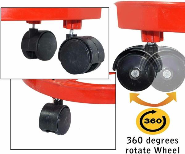Gas Cylinder Stands, LPG Cylinder Trolley Easily Movable Stand with
