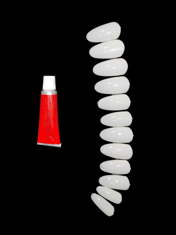 Denzcart Artifical Fake White Nails For Women\Giirls 12 pcs JioMart