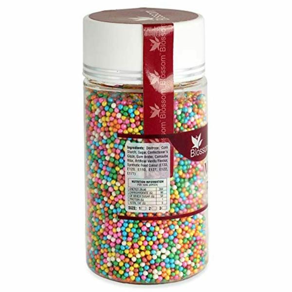 BLOSSOM Edible Rainbow Sprinkle Balls for Cake Decoration and Toppings