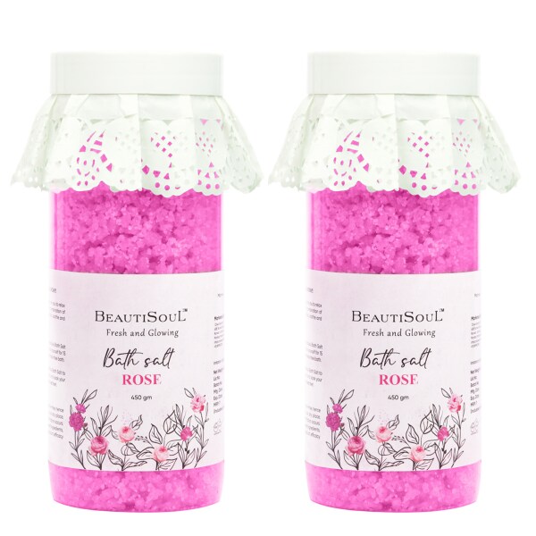 Beautisoul Rose Bath Salt and Foot Soak Bath Salt for Good Sleep