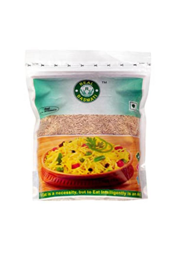 Real Basmati Long Grain Brown Basmati Rice 5 kg JioMart