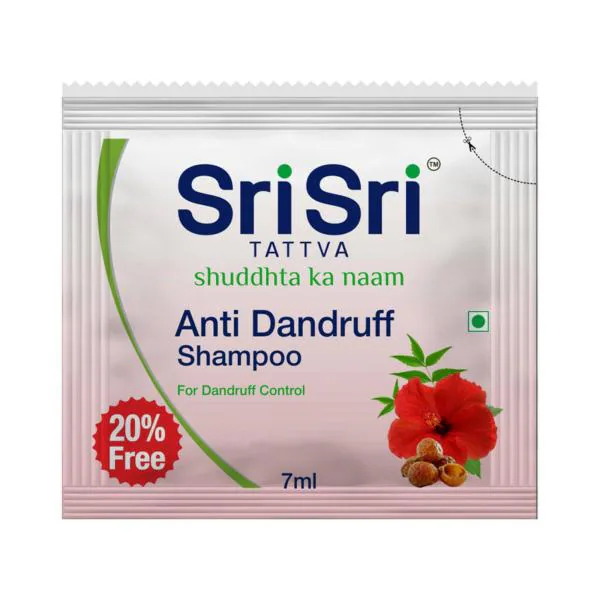 Sri Sri Tattva Anti Dandruff Shampoo, 7ml Pack of 100 JioMart